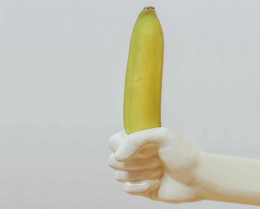 Banana symbolizes enlarged penis