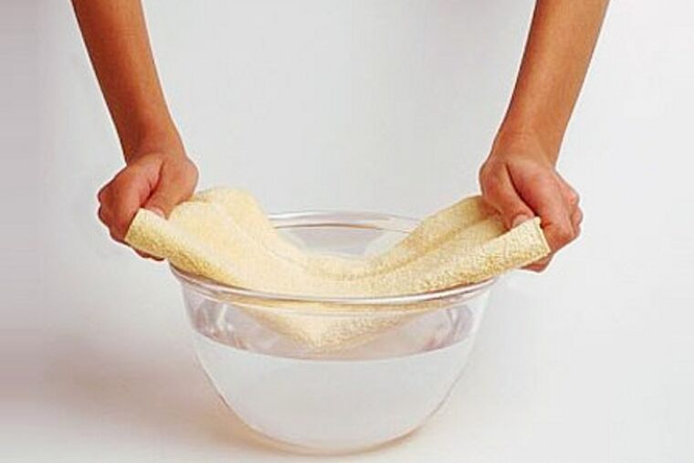 Compress with soda for a member