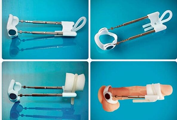 Extender for penis thickening