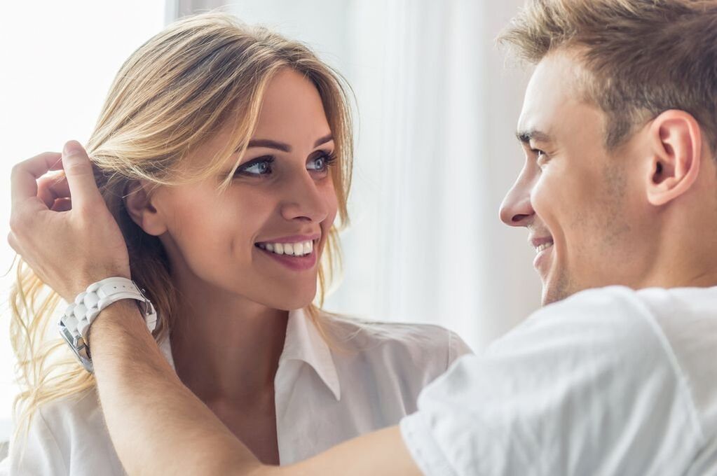 happy couple in love