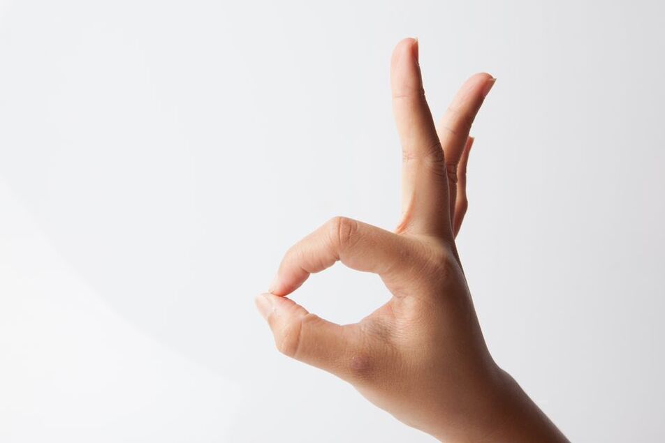 Finger ring for penis thickening exercises