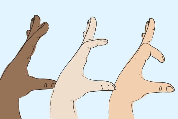 Increase in penis thickness on the fingers
